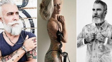 Молоды душой: энергичные пенсионеры с необычными татуировками (Фото)