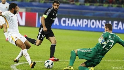 "Рома" минимально одолела "Карабах" в Лиге чемпионов (Фото)