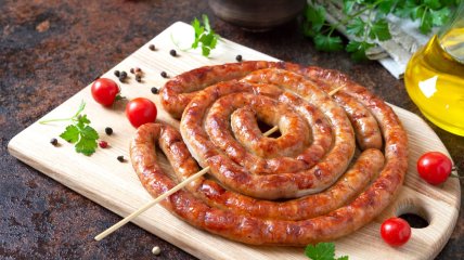 Домашняя куриная колбаса