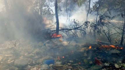 Пожар на Русановских садах ликвидирован: стало известно, что горело