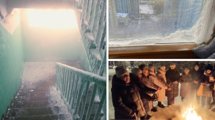 В городах РФ своя атмосфера: жители записывают жалобные обращения к путину, в домах прорывает канализация и леденеют окна