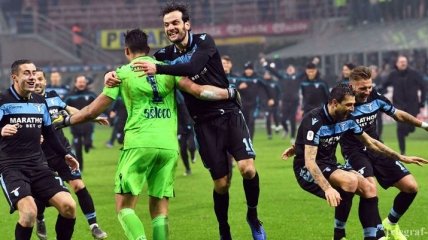 Лацио в серии пенальти обыграл Интер и пробился в полуфинал Кубка Италии