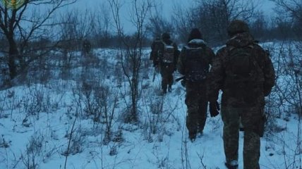 Українські військові на лінії фронту