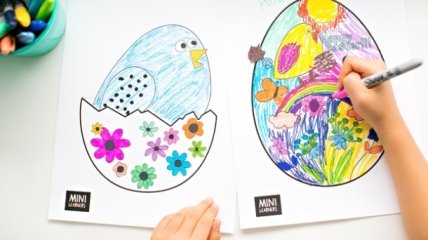 Раскраски для детей на тему «Пасха»