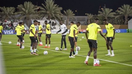 Тренировка сборной Сенегала