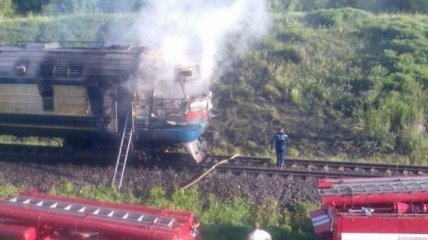В Винницкой области на ходу загорелся пассажирский поезд