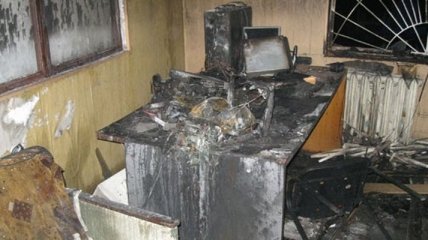 На Конотопской студии телевидения произошел пожар