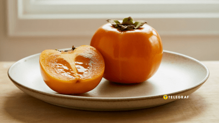 Спелая хурма сладкая, сочная и ароматная