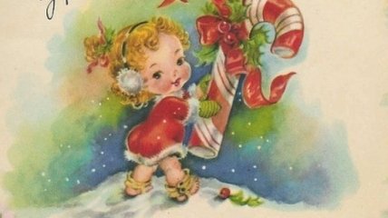 Винтажные рождественские и новогодние открытки ХХ века (Фото)