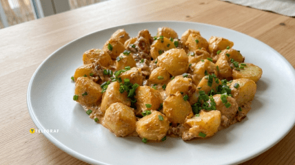 Картофель с беконом