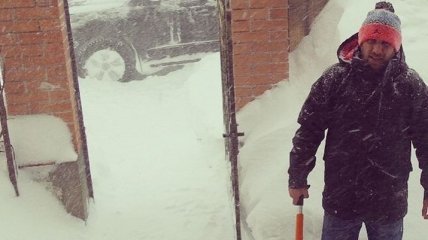 Как Ломаченко занесло снегом в родном городе