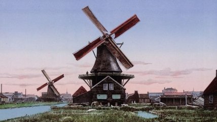 Города, деревни и ветряные мельницы: яркие снимки Нидерландов прошлого века (Фото)