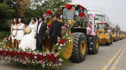 Невероятные свадебные кортежи (Фото)