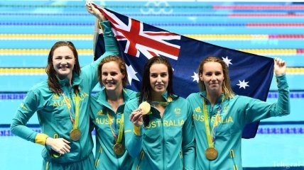 Рио-2016. Австралийки установили мировой рекорд в эстафете 4 по 100 м вольным стилем
