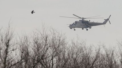 Воздушное пространство Украины нарушил российский вертолет Ми-8