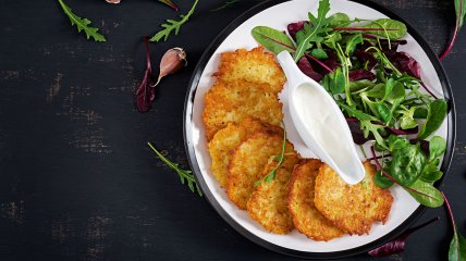 Драники получатся золотистыми