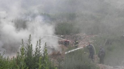 Во Львовской области загорелась свалка в г.Жидачив