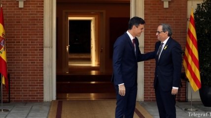 Состоялась первая встреча между премьером Испании и лидером Каталонии