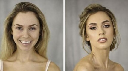 Сила макияжа: снимки невест до и после визита к визажисту (Фото)