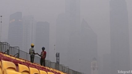 Воздух в Сингапуре перед Гран-при Формулы-1 стал чище