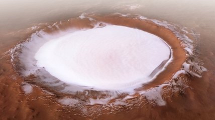 Один из кратеров на Марсе