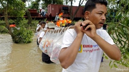 Наводнения в Бирме: 70 тысяч пострадавших