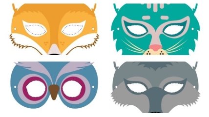 Новогодние детские маски: распечатай и устрой маскарад