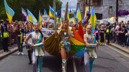 Украинская делегация на прайд-марше в Лондоне