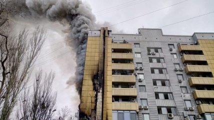 Пожар в офисе АТБ в Днепре