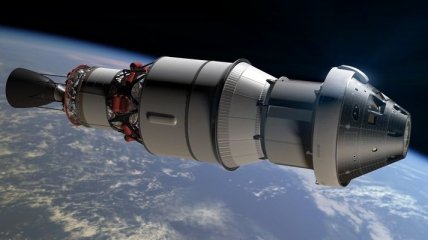 Возвращение корабля Orion с орбиты (Видео)