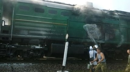 На Одесской железной дороге горел поезд "Киев-Николаев"
