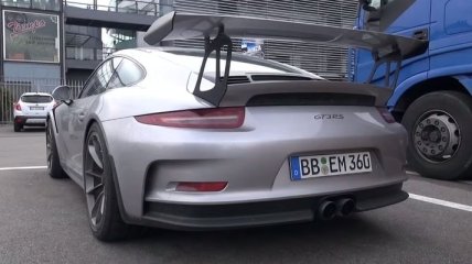 Porsche 991 GT3 RS в движении (Видео)