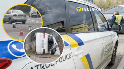 Після зіткнення авто перекинулося на бік: у Києві сталася моторошна ДТП зі смертельним наслідком (фото, відео)
