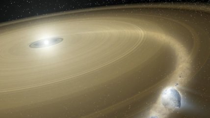 Звезда размолола астероид в пыль гравитационным полем