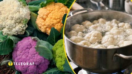 Вареная цветная капуста