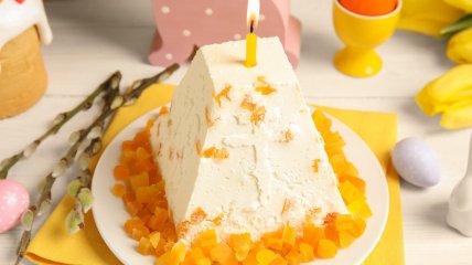 Кокосовая творожная паска