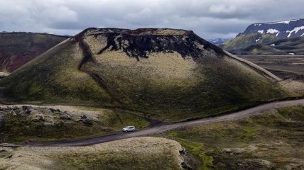 Путь к долине Landmannalaugar в Исландии (Фото)