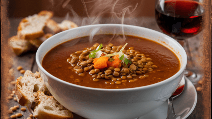 Суп из чечевицы станет вашим любимым блюдом (изображение создано с помощью ИИ)