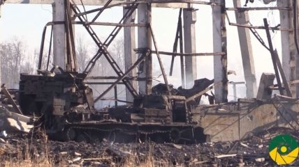 Минобороны показало последствия пожара в Сватово (Видео)