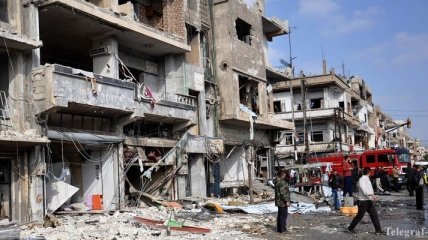 На жилые дома провинции Хомс сбросили вакуумные бомбы 