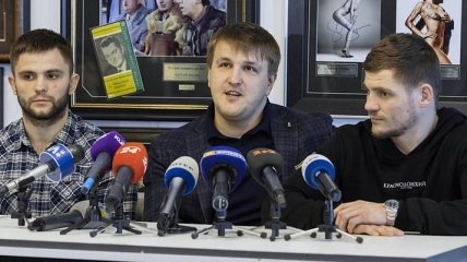 Беринчик и Митрофанов пообщались с прессой перед вечером бокса в Киеве (Видео)