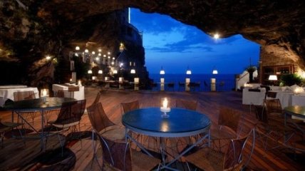 Пещерный ресторан Grotta Palazzese (Фото)