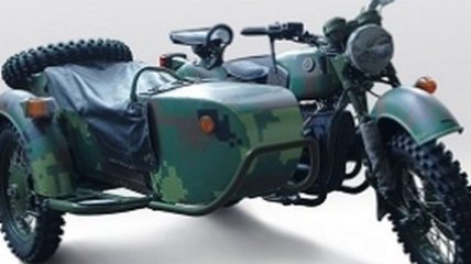 В Киеве представили новый военный мотоцикл 