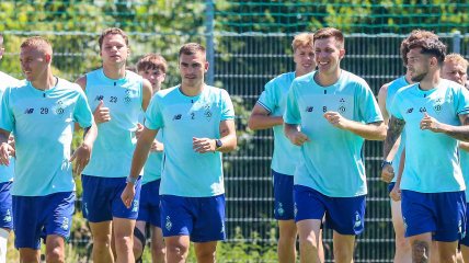 Киевское "Динамо" на тренировке