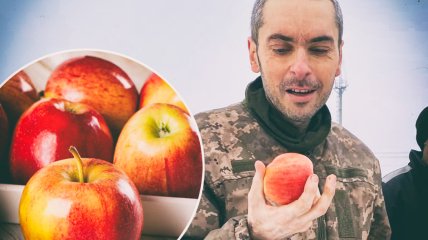 Знімок Максима Колеснікова з яблуком облетів чи не весь український сегмент інтернету