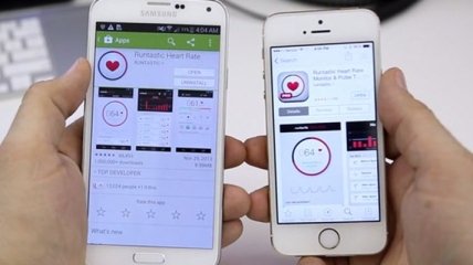 Монитор сердечного ритма Samsung Galaxy S5, iPhone 5s и Galaxy S4