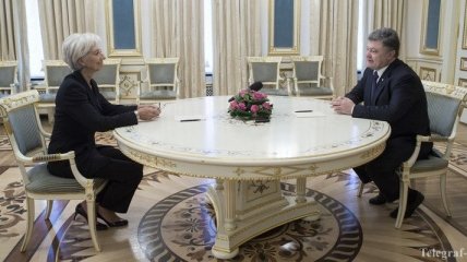 Встреча Порошенко и Лагард приблизила Украину к получению транша