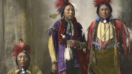 Старые цветные фотографии коренных американцев (Фото) 