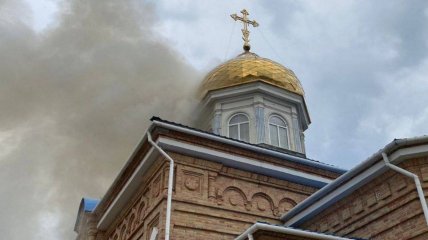 Як у Нікополі горів один із найстаріших храмів