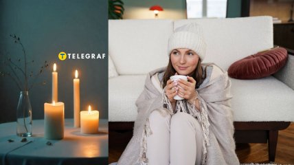 Девушка греется